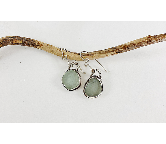 "Barcelona Sea Glass" earrings - Andi Clarke